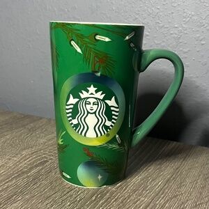 Starbucks Holiday Christmas Mug 2020 Tall Ceramic Mug 16oz Tree Lights‎ & Bulbs